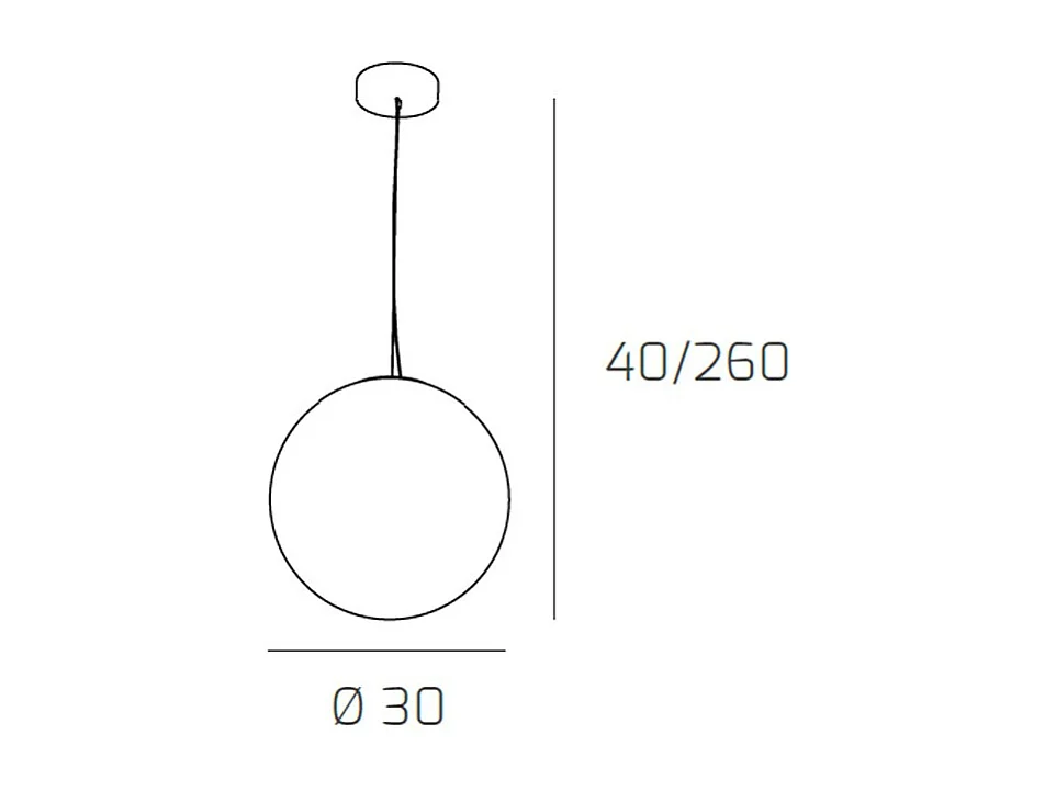 Sospensione Contemporanea Target Metallo Cromo Vetro Cromo Trasp 1 Luce E27 30Cm
