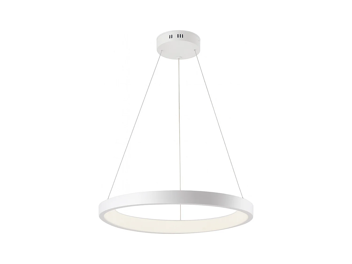 Sospensione Moderna LuceArt Collezione Perth Plastica Bianca Led 32W 4000K