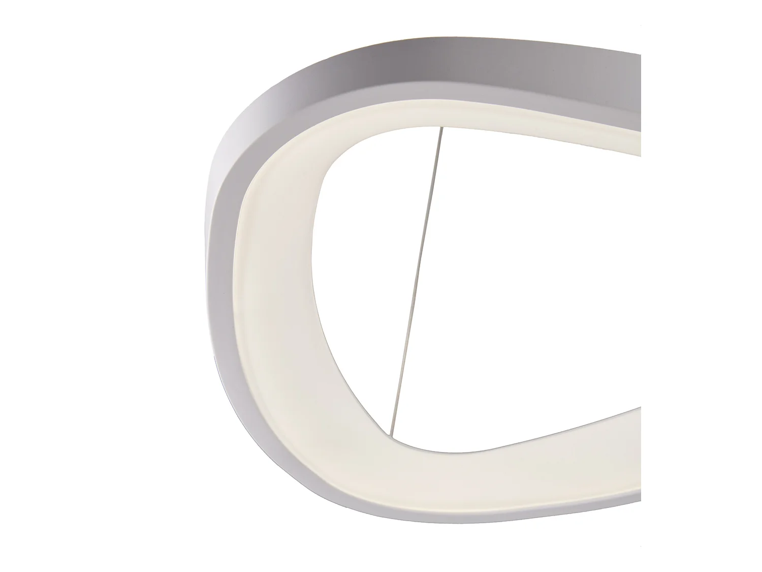 Sospensione Moderna Darwin Plastica Bianca Led 40W Dimmerabile 3000-4000-6000K