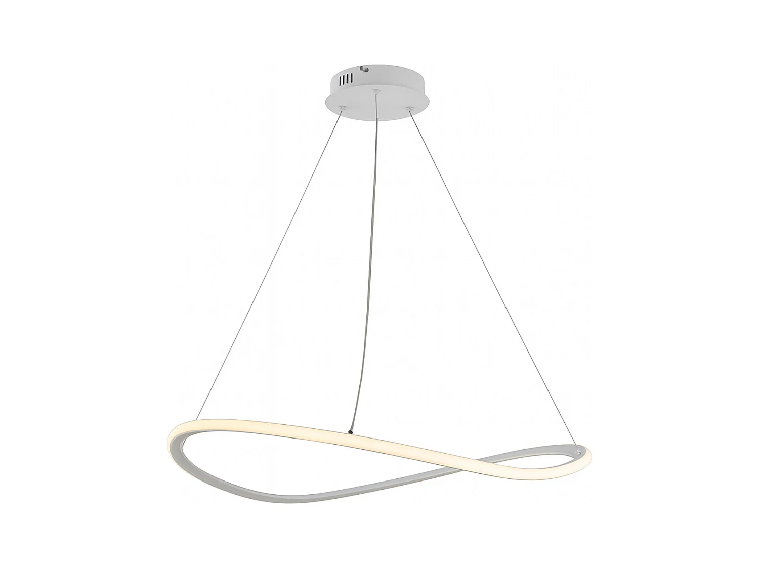 Sospensione Moderna Collezione Darwin Plastica Bianca 40W Dimmerabile Led 3000K 4000K 6000K