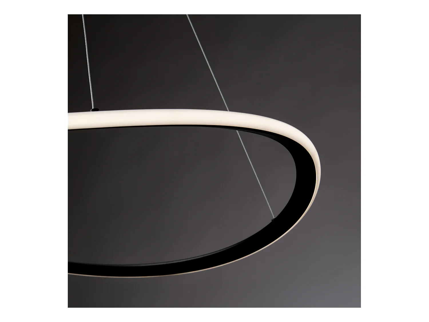 Sospensione Moderna Darwin Plastica Nera Led 40W Dimmerabile 3000-4000-6000K