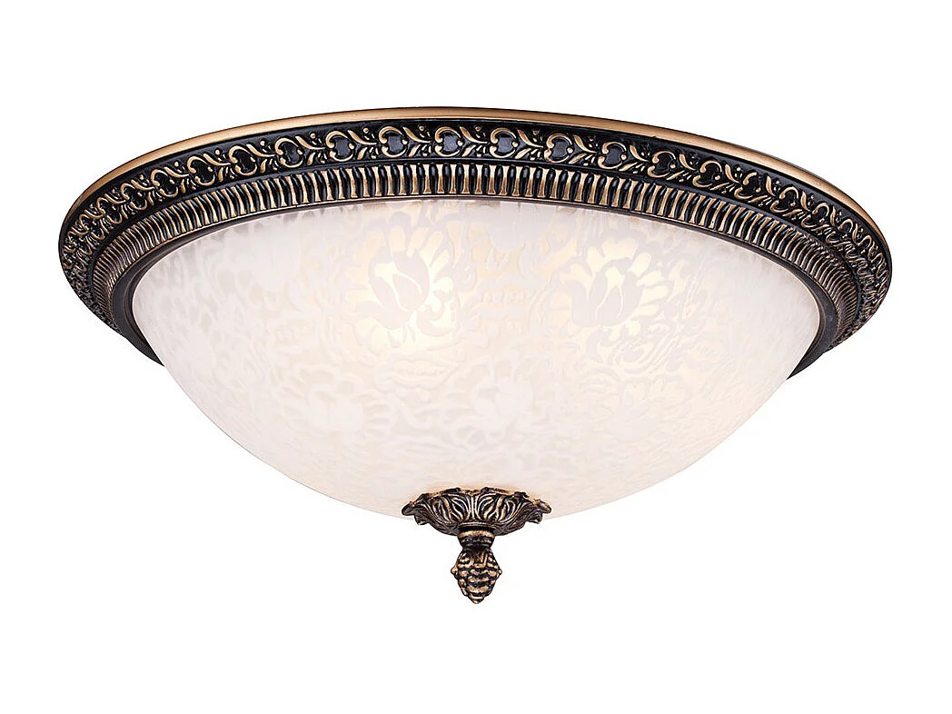 Pascal Flächenbündige Deckenleuchte Bronze Antik, 3-flammig, E27