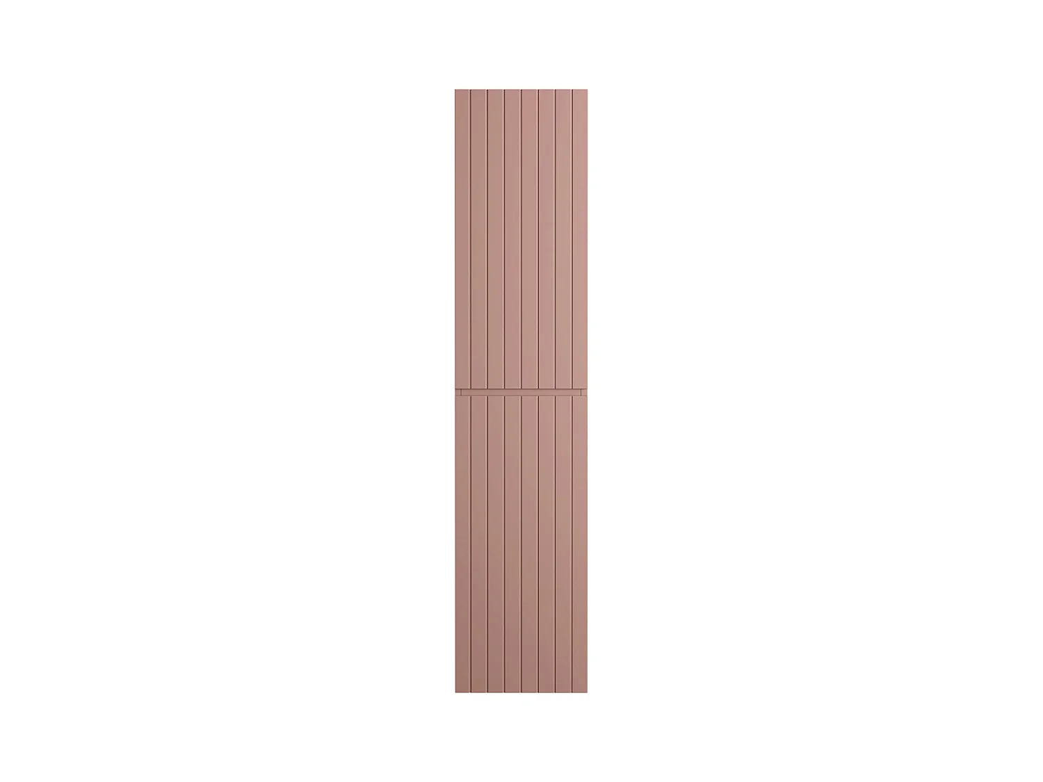 Colonne de salle de bain suspendue striée rose - H160 cm - SATARA