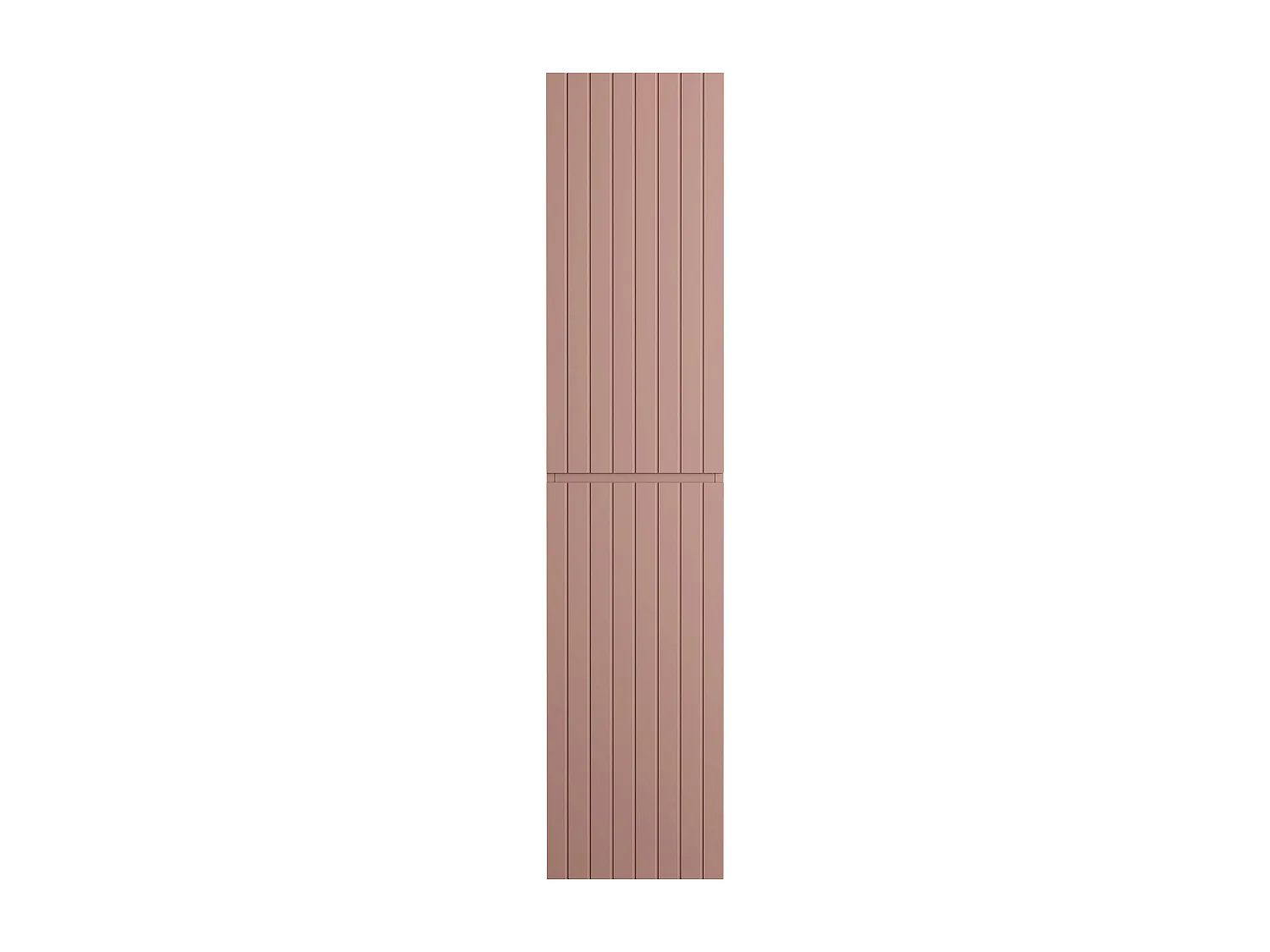Colonne de salle de bain suspendue striée rose - H160 cm - SATARA