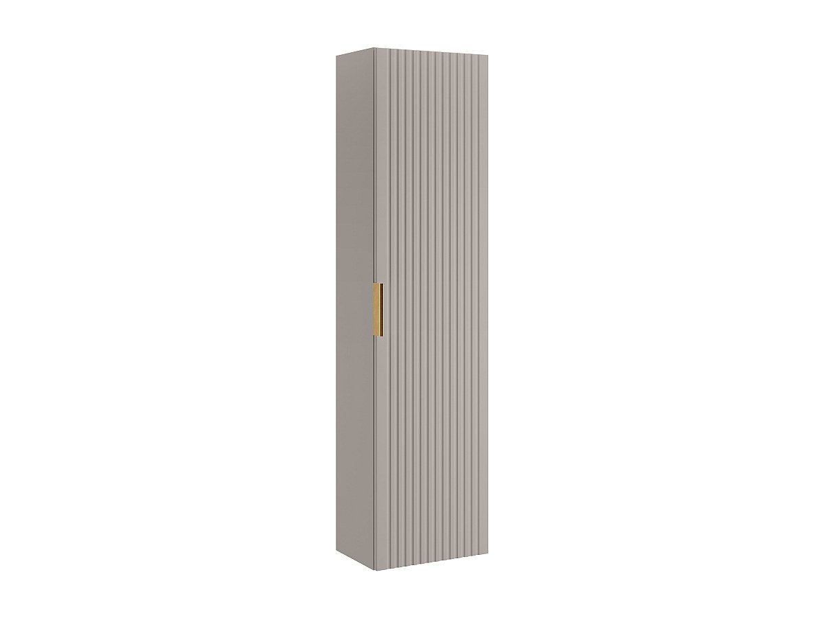 Badhochschrank hängend - Streifenoptik - Beige - 140 cm - ZEVARA günstig online kaufen
