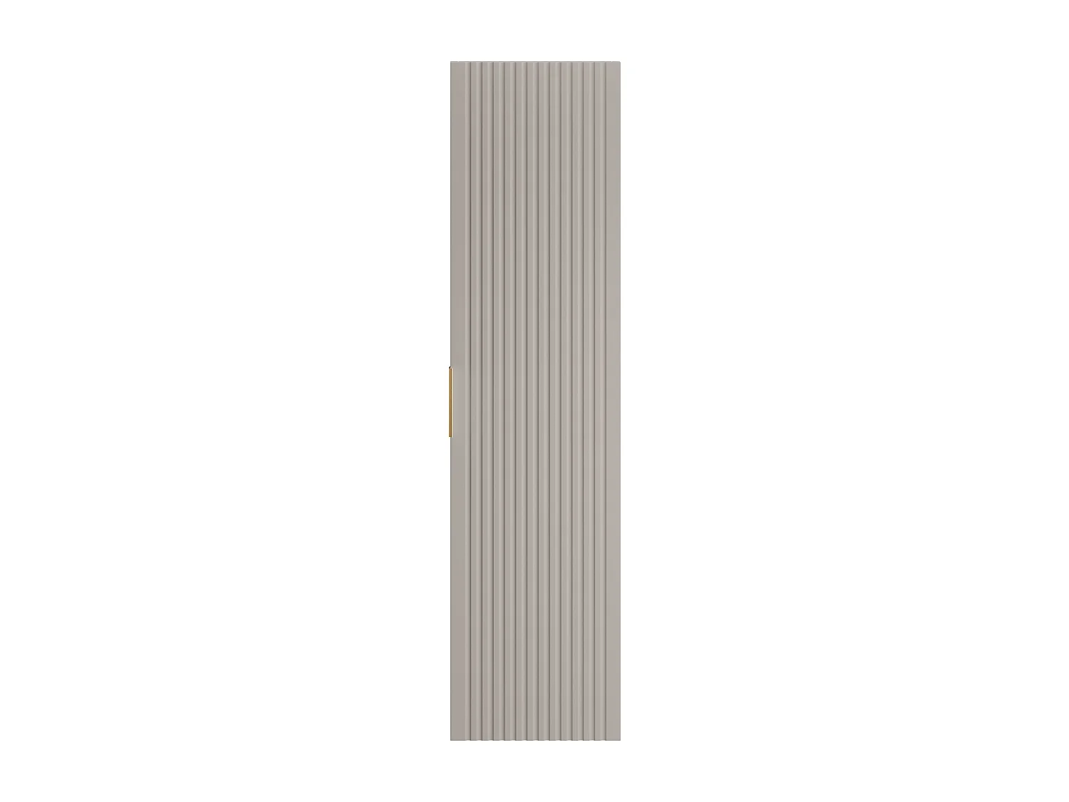Colonne de salle de bain suspendue striée - Beige - H140 cm - ZEVARA