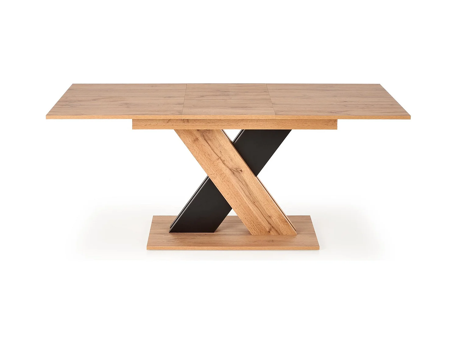 Esstisch XARELTO (85x135-175)/Ausziehbar/Braun&Schwarz