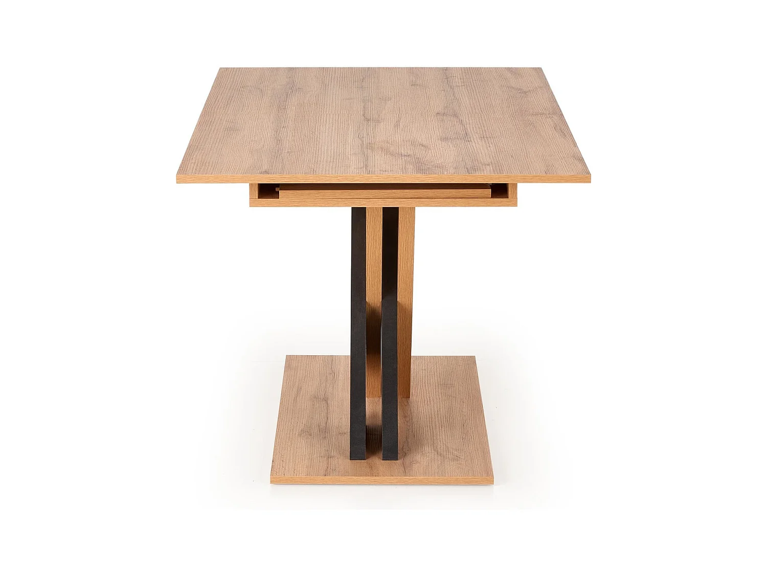 Esstisch XARELTO (85x135-175)/Ausziehbar/Braun&Schwarz