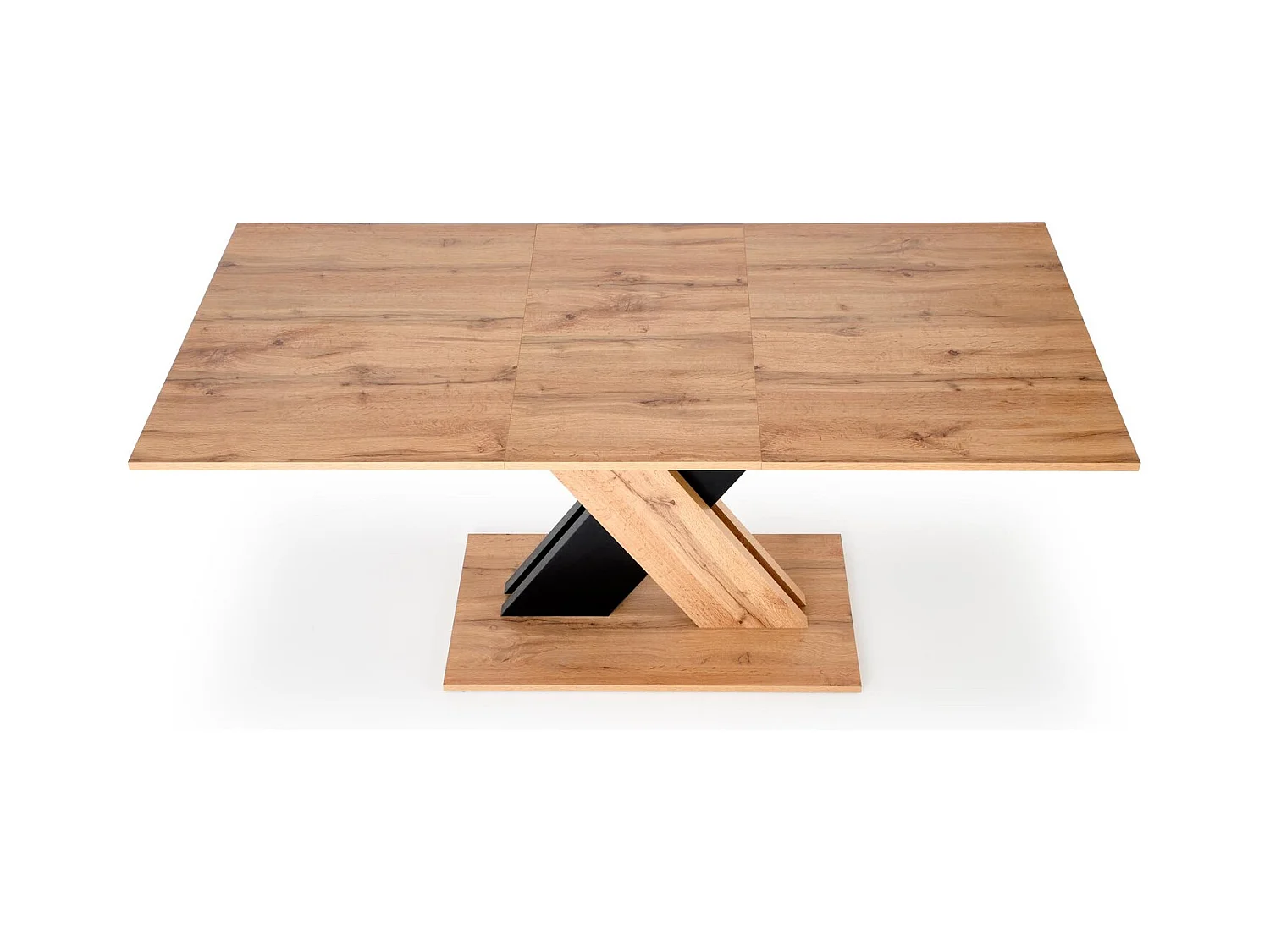 Esstisch XARELTO (85x135-175)/Ausziehbar/Braun&Schwarz