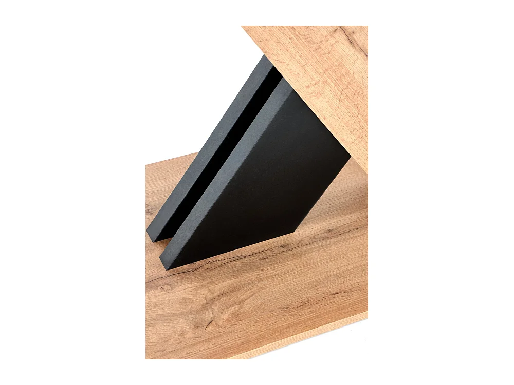 Esstisch XARELTO (85x135-175)/Ausziehbar/Braun&Schwarz