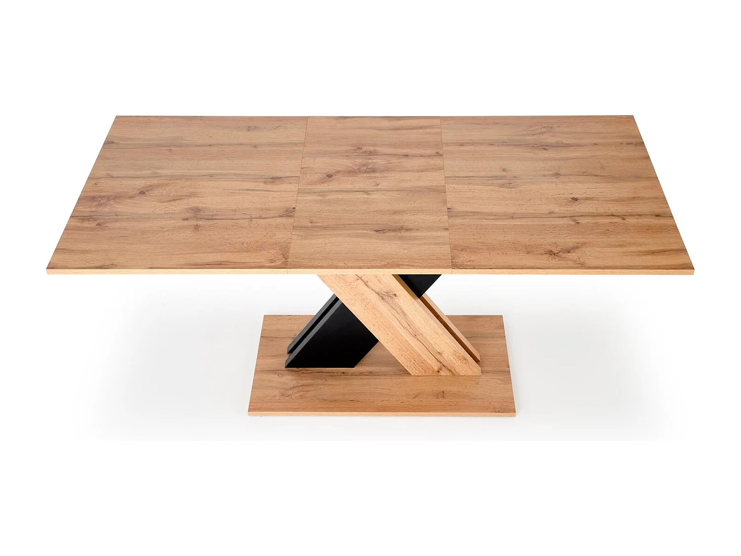 Esstisch XARELTO (85x135-175)/Ausziehbar/Braun&Schwarz