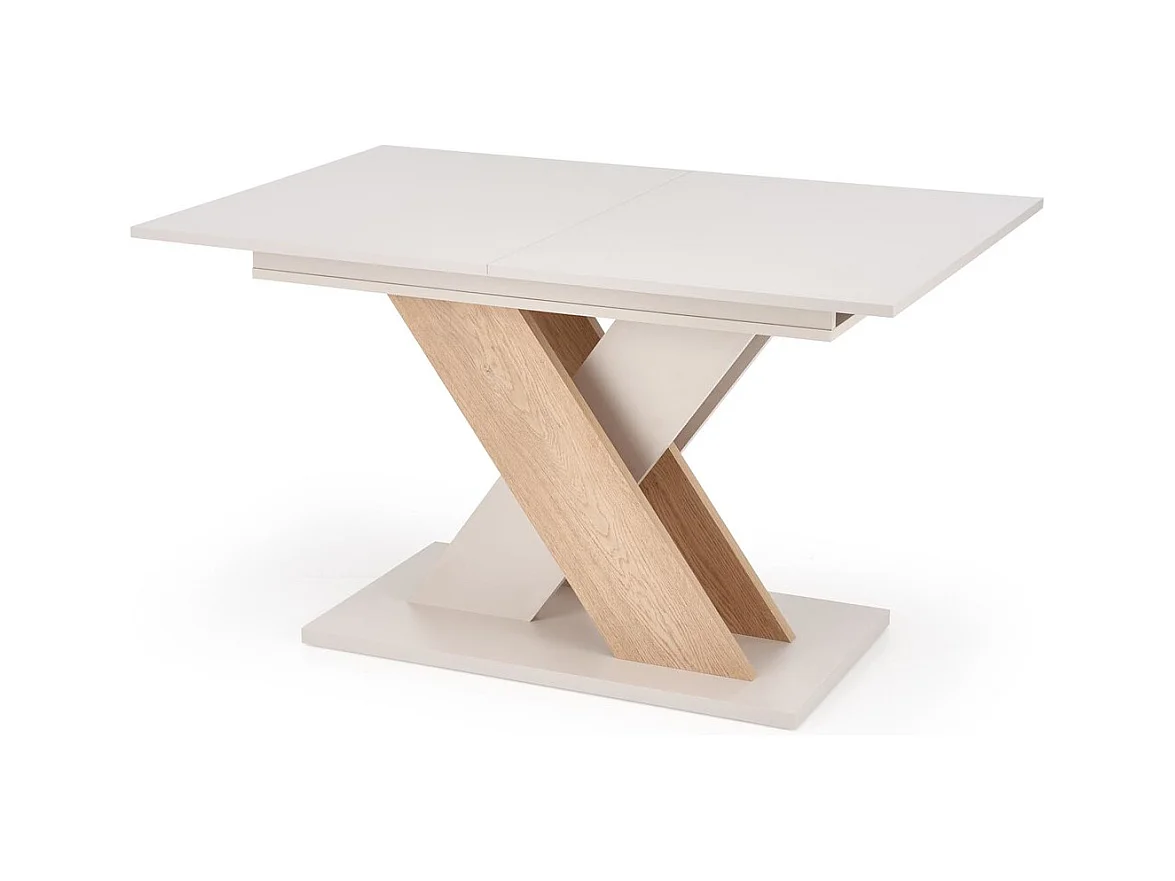 Esstisch XARELTO (85x135-175)/Ausziehbar/Braun&Grau