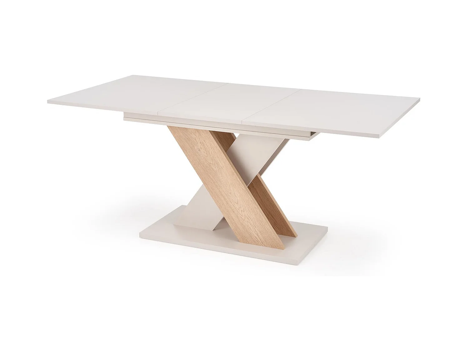 Esstisch XARELTO (85x135-175)/Ausziehbar/Braun&Grau