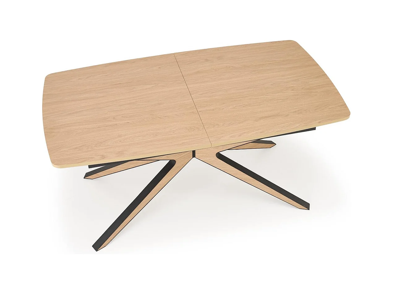 Esstisch James (90x160-220)/Ausziehbar/Braun&Schwarz