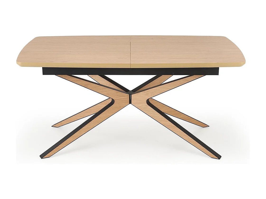 Esstisch James (90x160-220)/Ausziehbar/Braun&Schwarz