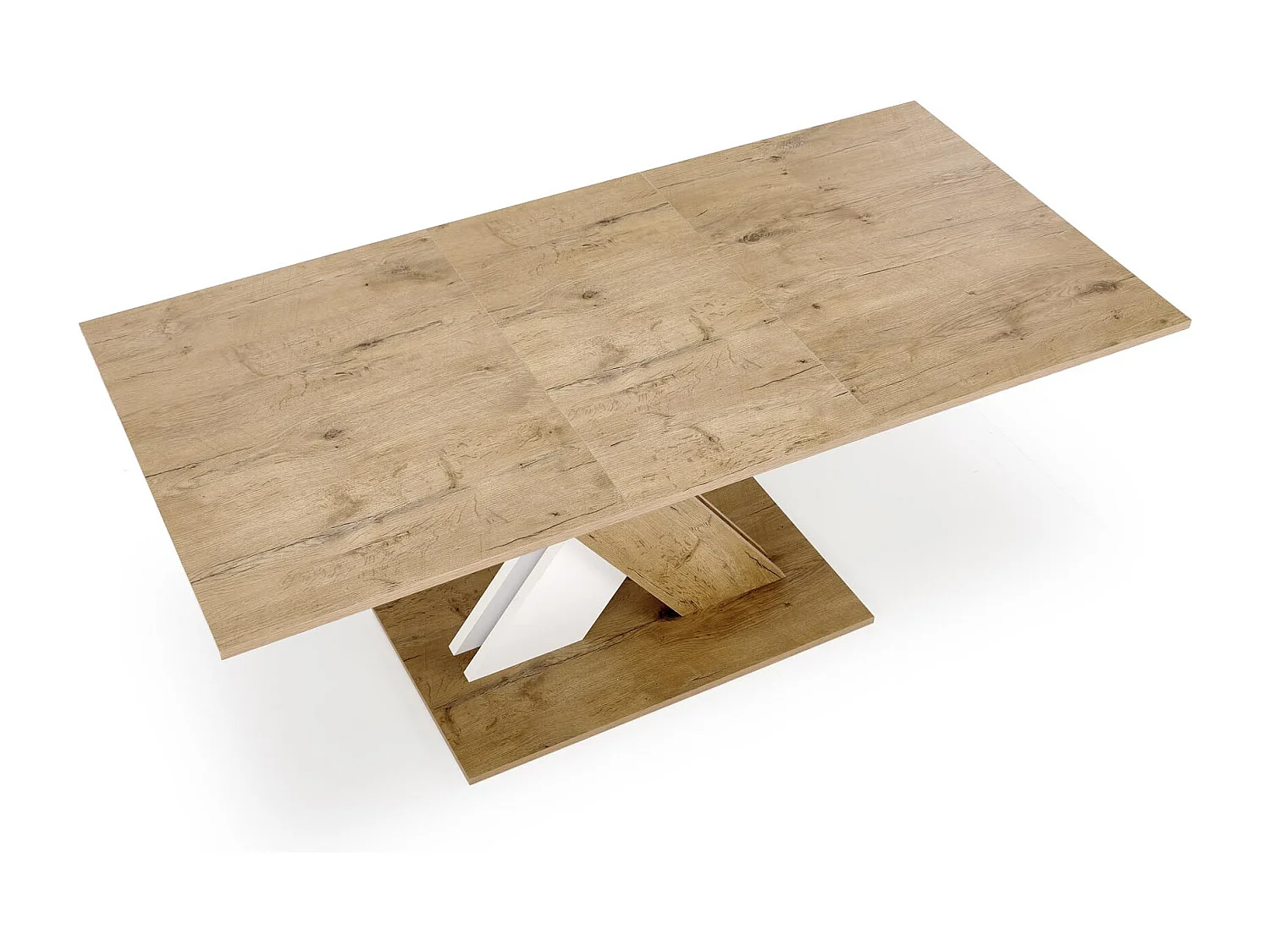 Esstisch XARELTO (85x135-175)/Ausziehbar/Braun&Weiss