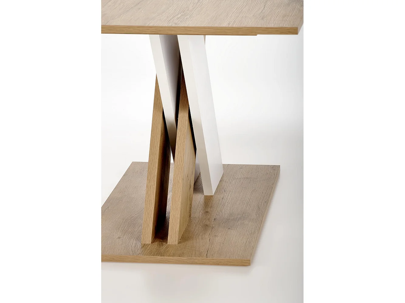 Esstisch XARELTO (85x135-175)/Ausziehbar/Braun&Weiss