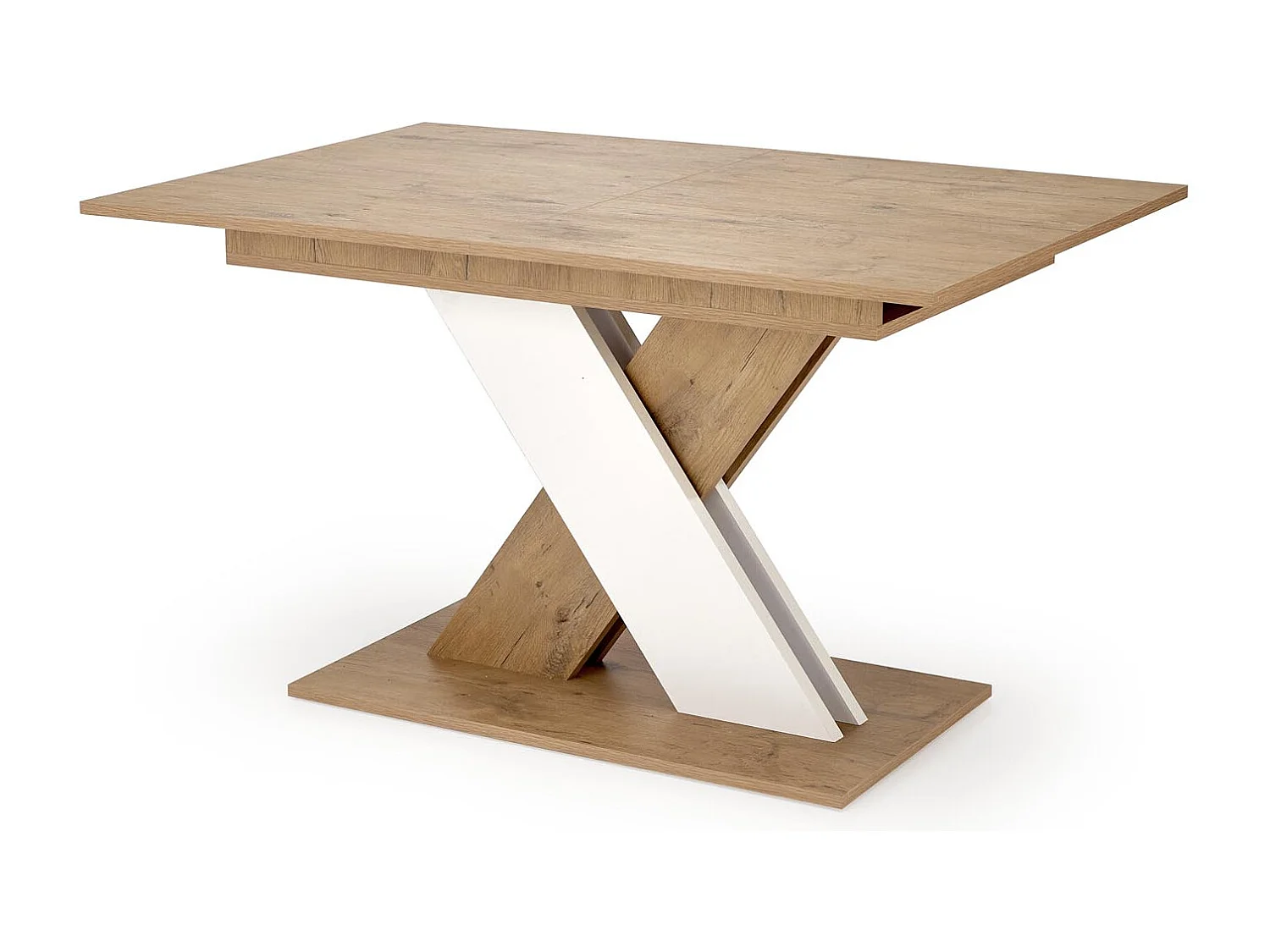 Esstisch XARELTO (85x135-175)/Ausziehbar/Braun&Weiss