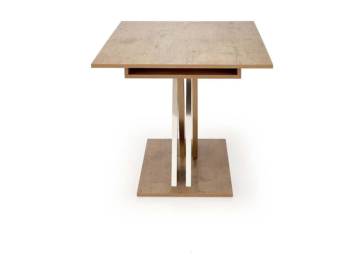 Esstisch XARELTO (85x135-175)/Ausziehbar/Braun&Weiss