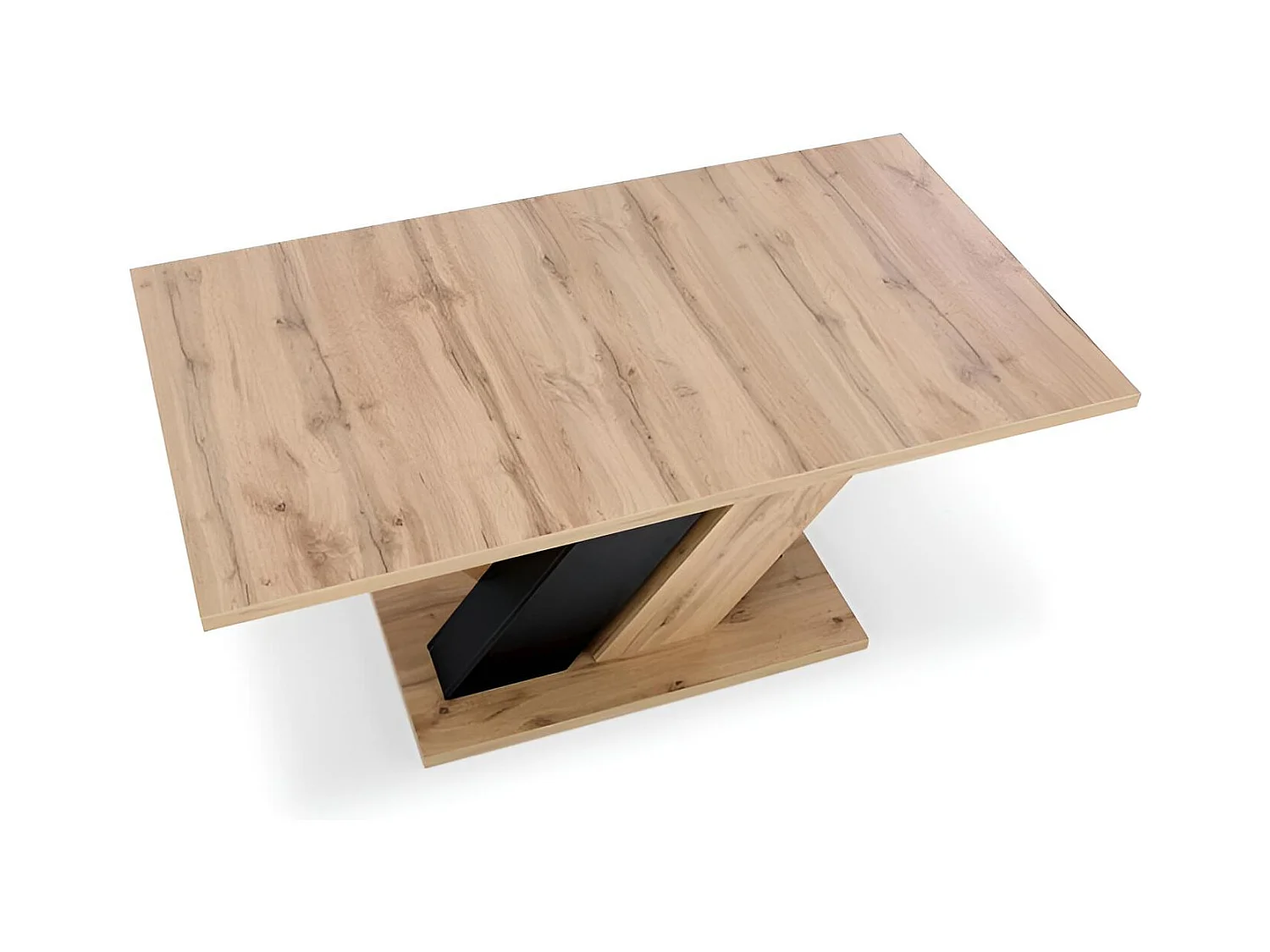 Esstisch Brandon (90x160-200)/Ausziehbar/Schwarz&Braun