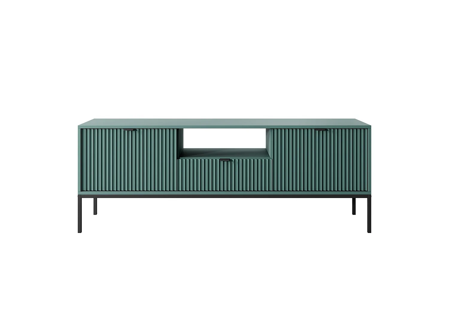 Meuble TV avec tiroir – 154 cm – vert – VELLORE
