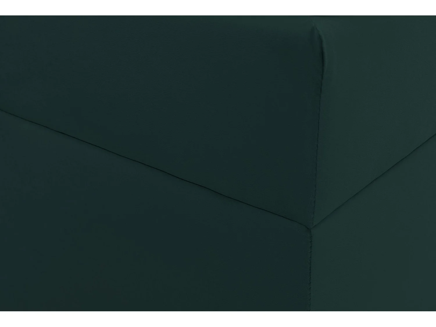 Lit boxspring 180×200 – avec matelas et surmatelas – velours – vert bouteille – DAISSY