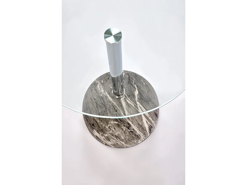 Beistelltisch Arriana/40x51/Glas/Grau