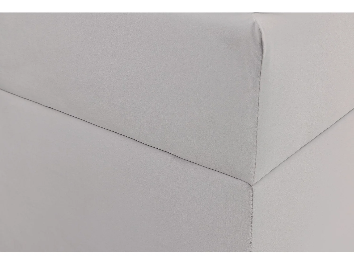 Lit boxspring 160×200 – avec matelas et surmatelas – velours – beige clair – DAISSY