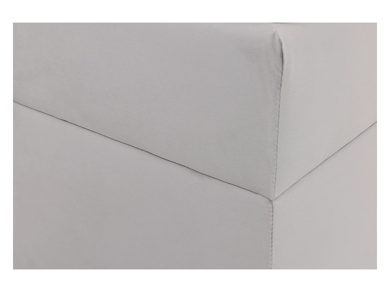 Lit boxspring 180×200 – avec matelas et surmatelas – velours – beige clair – DAISSY