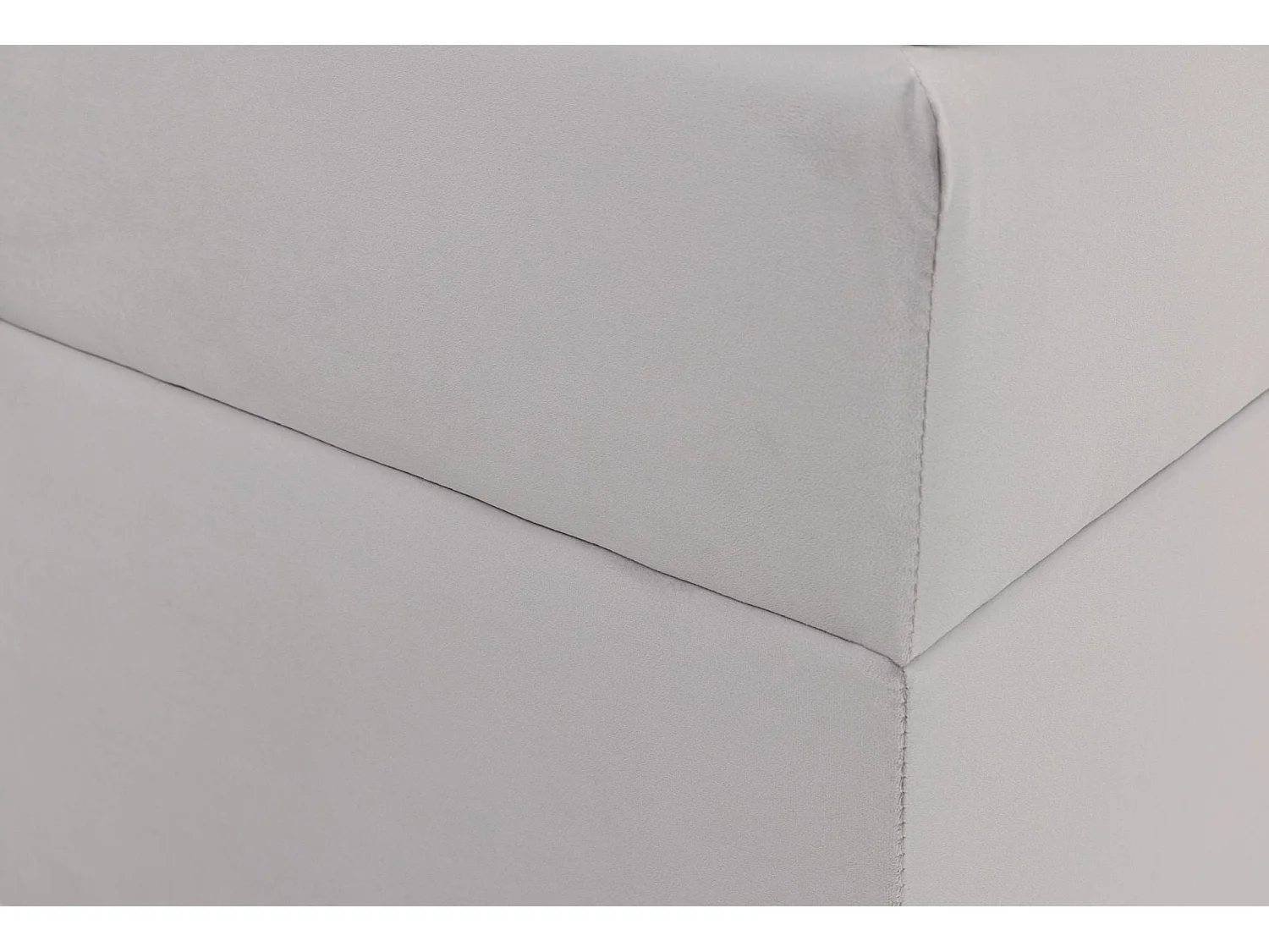 Lit boxspring 140×200 – avec matelas et surmatelas – velours – beige clair – DAISSY