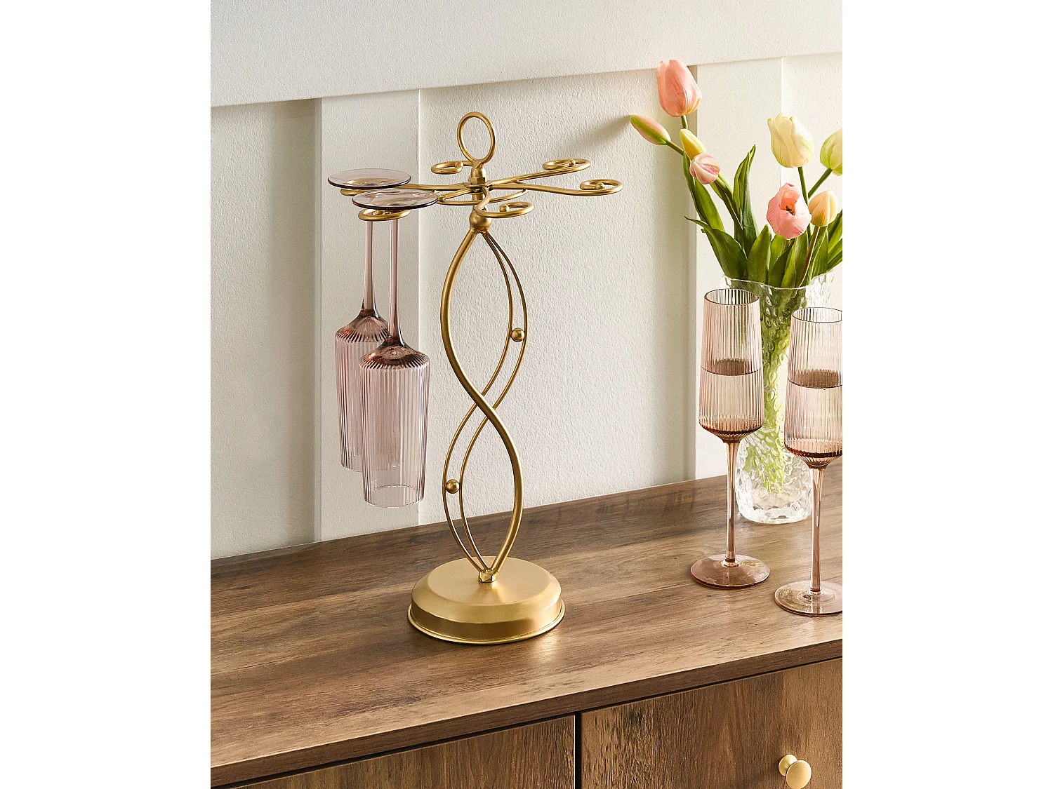 Porte-verres à vin LIMERICK Doré