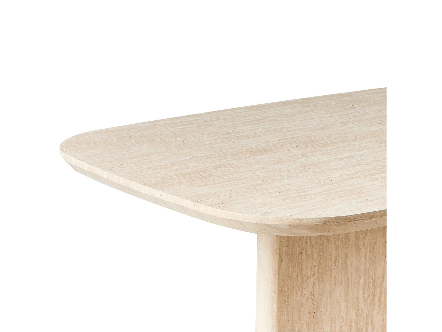 Table de repas TRAVERS Effet travertin 180 cm 90 cm