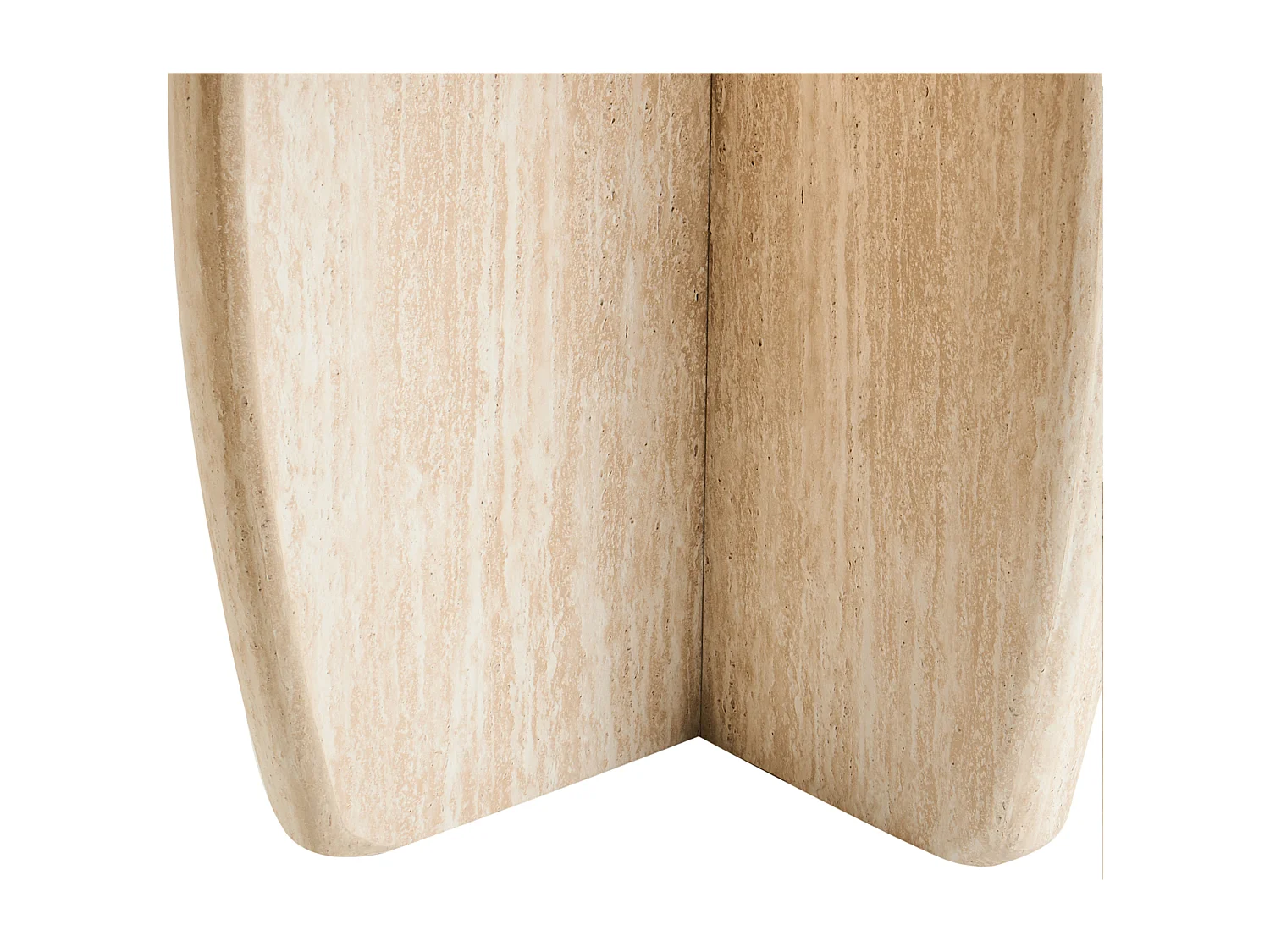 Table de repas TRAVERS Effet travertin 180 cm 90 cm