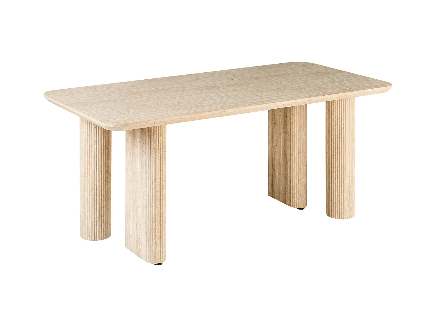 Table de repas BARROY Effet travertin 180 cm 90 cm