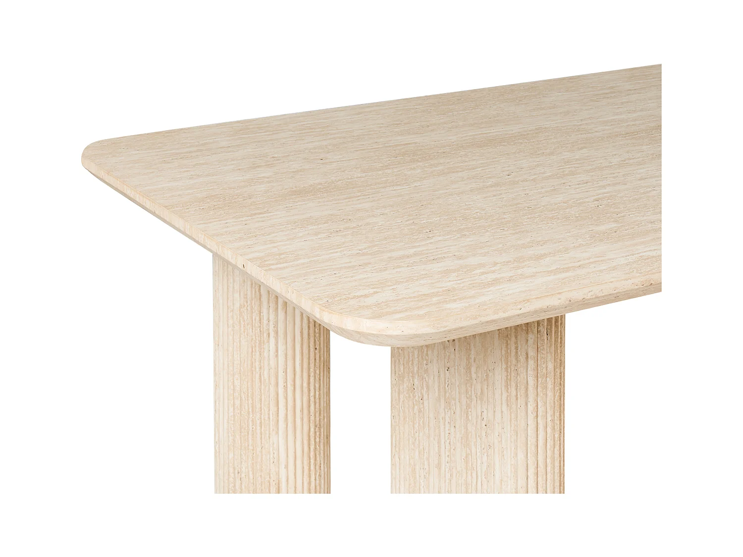 Table de repas BARROY Effet travertin 180 cm 90 cm