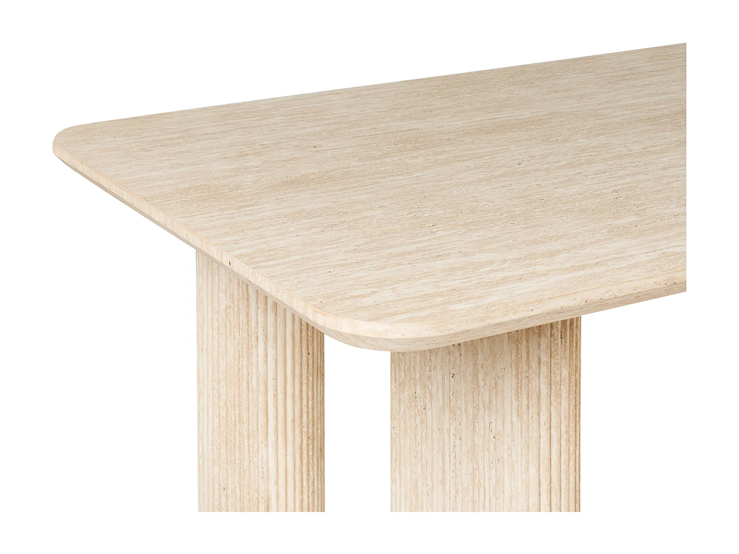 Table de repas BARROY Effet travertin 180 cm 90 cm