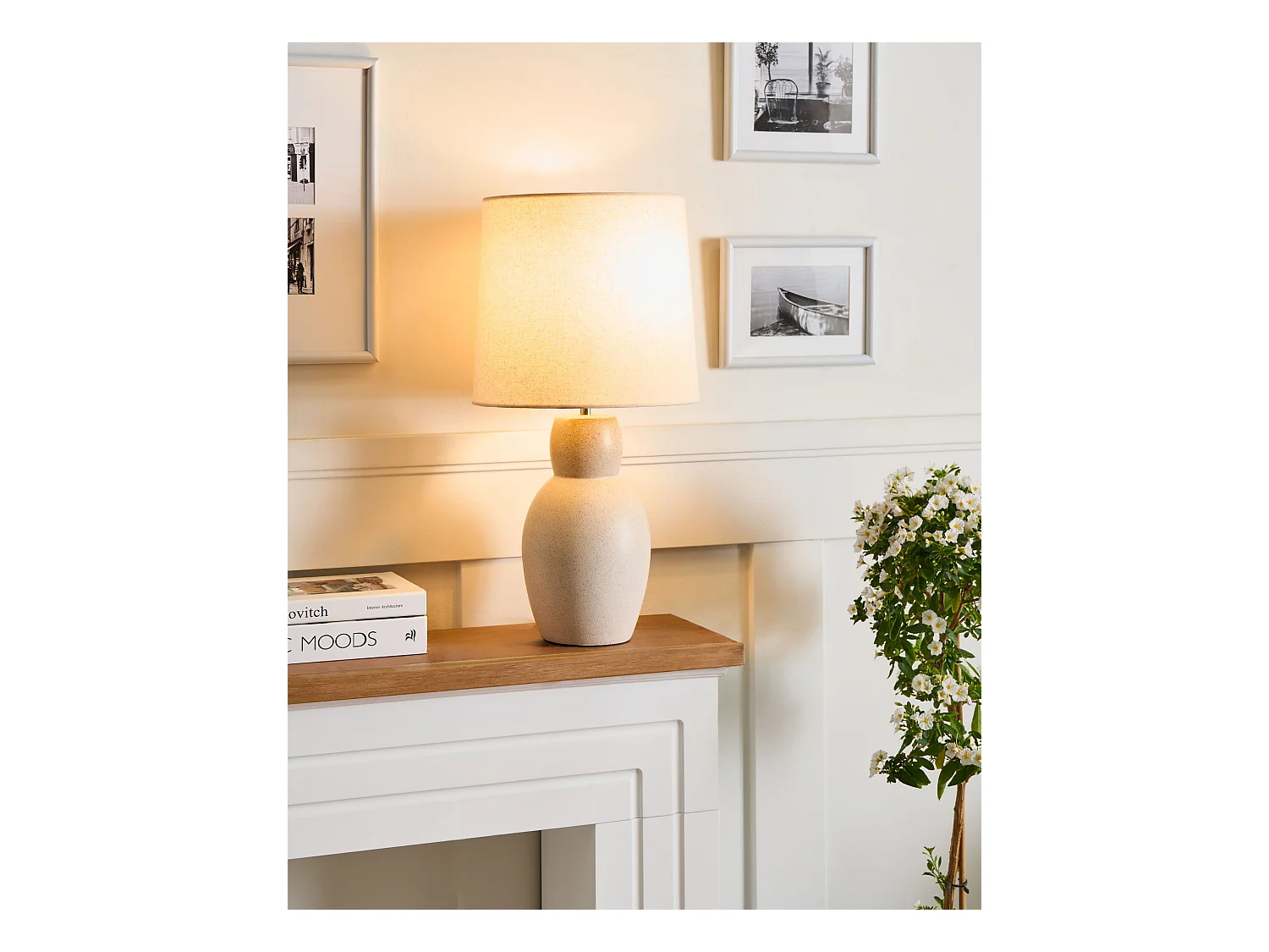 Lampe à poser DEDURU Céramique Beige