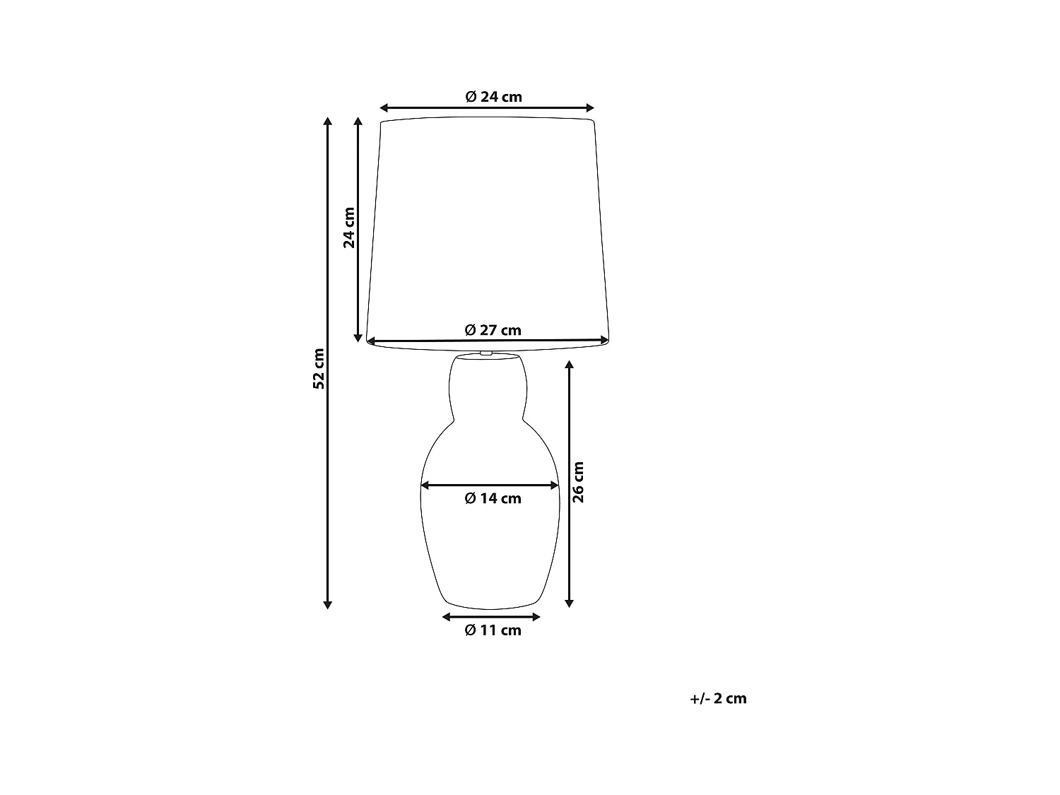 Lampe à poser DEDURU Céramique Beige