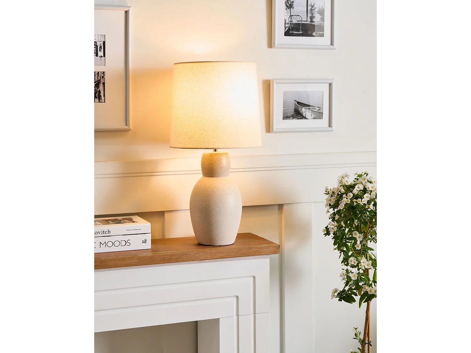 Lampe à poser DEDURU Céramique Beige