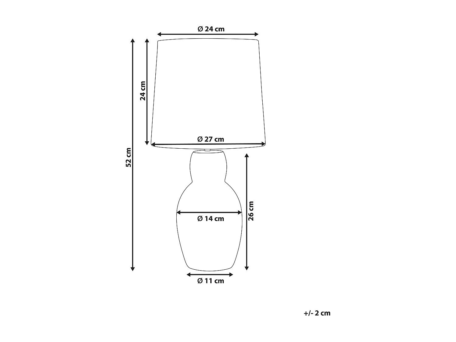 Lampe à poser DEDURU Céramique Beige