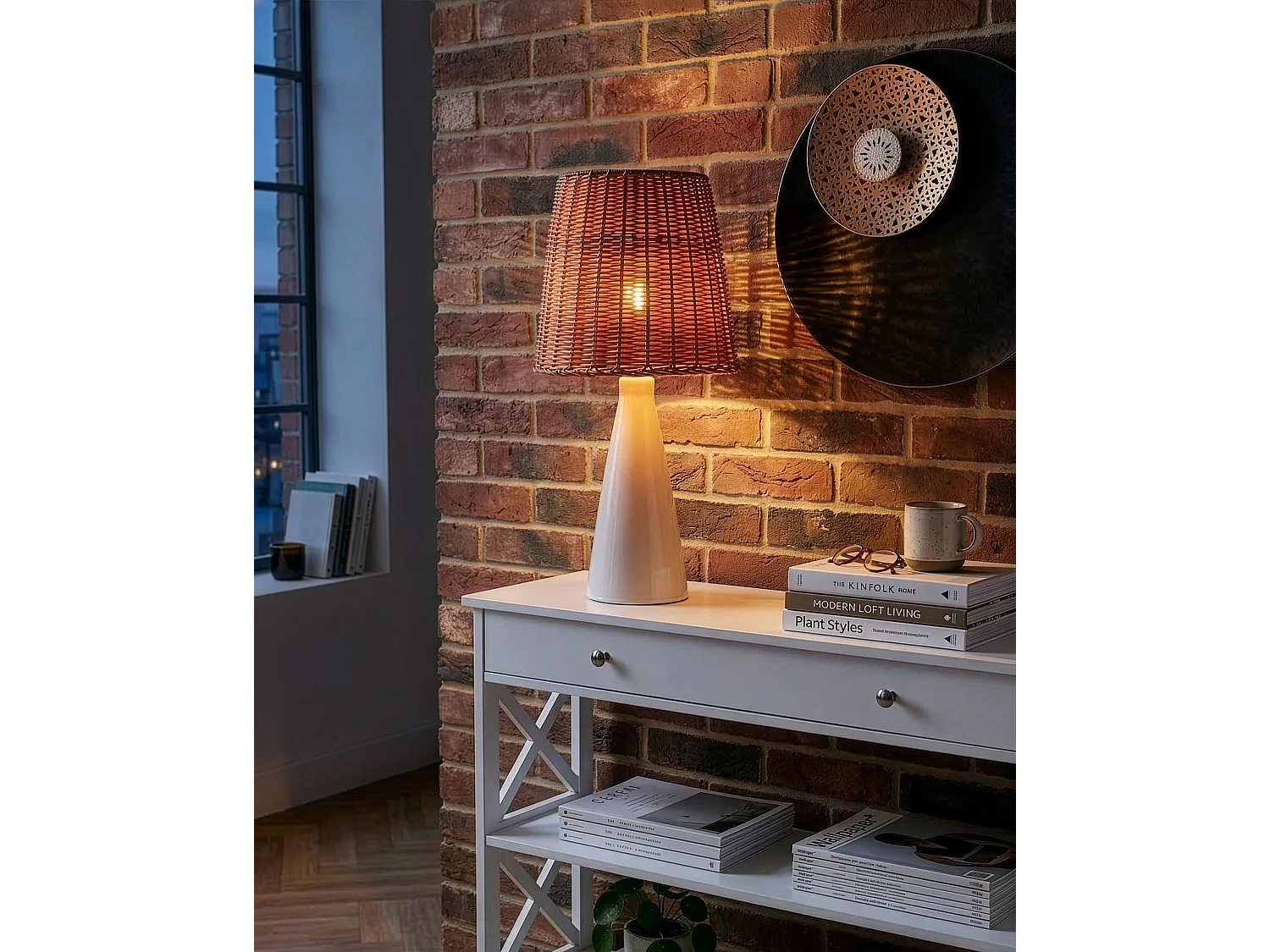 Lampe à poser MADURU Céramique Blanc