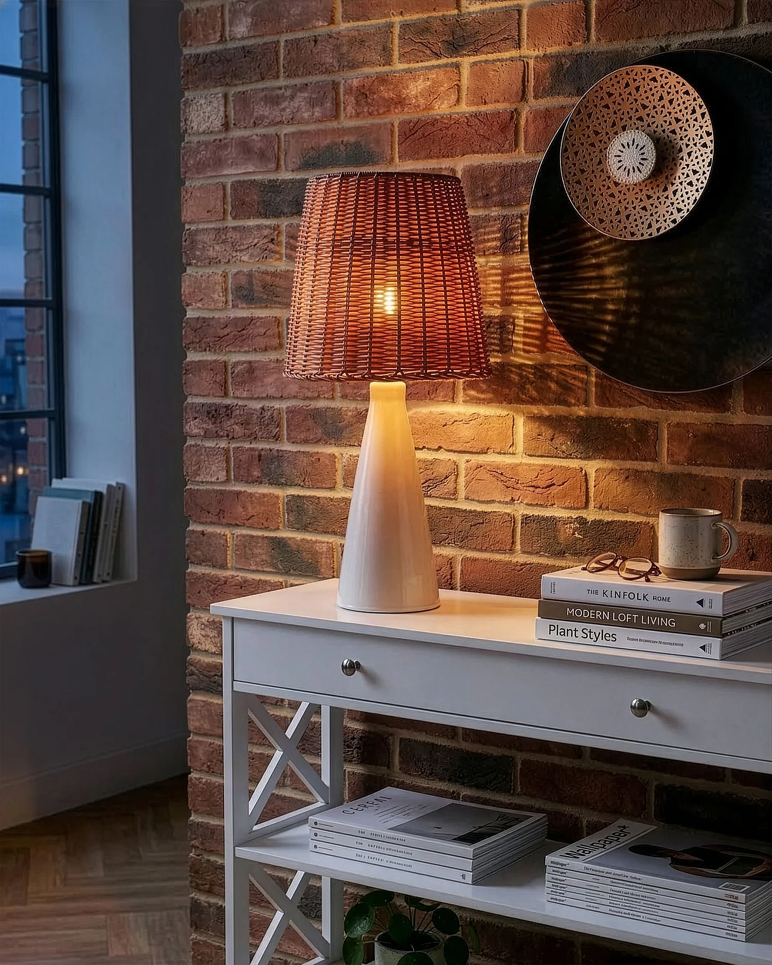 Lampe à poser MADURU Céramique Blanc