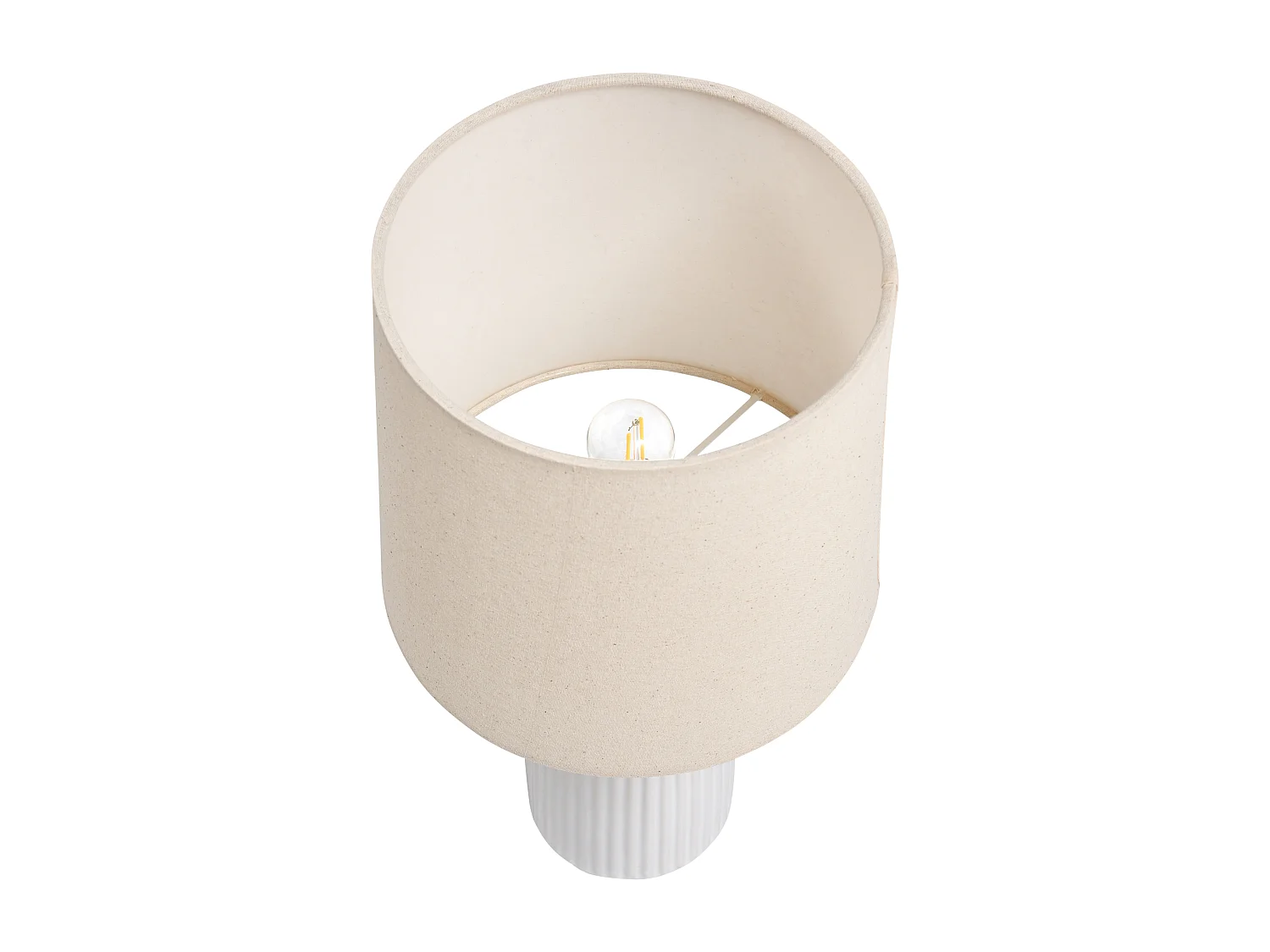 Lampe à poser SALIENTE Céramique Blanc cassé