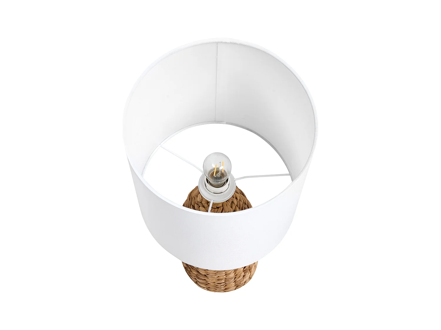 Lampe à poser MAHAWELI Fibre de jacinthe d'eau Naturel