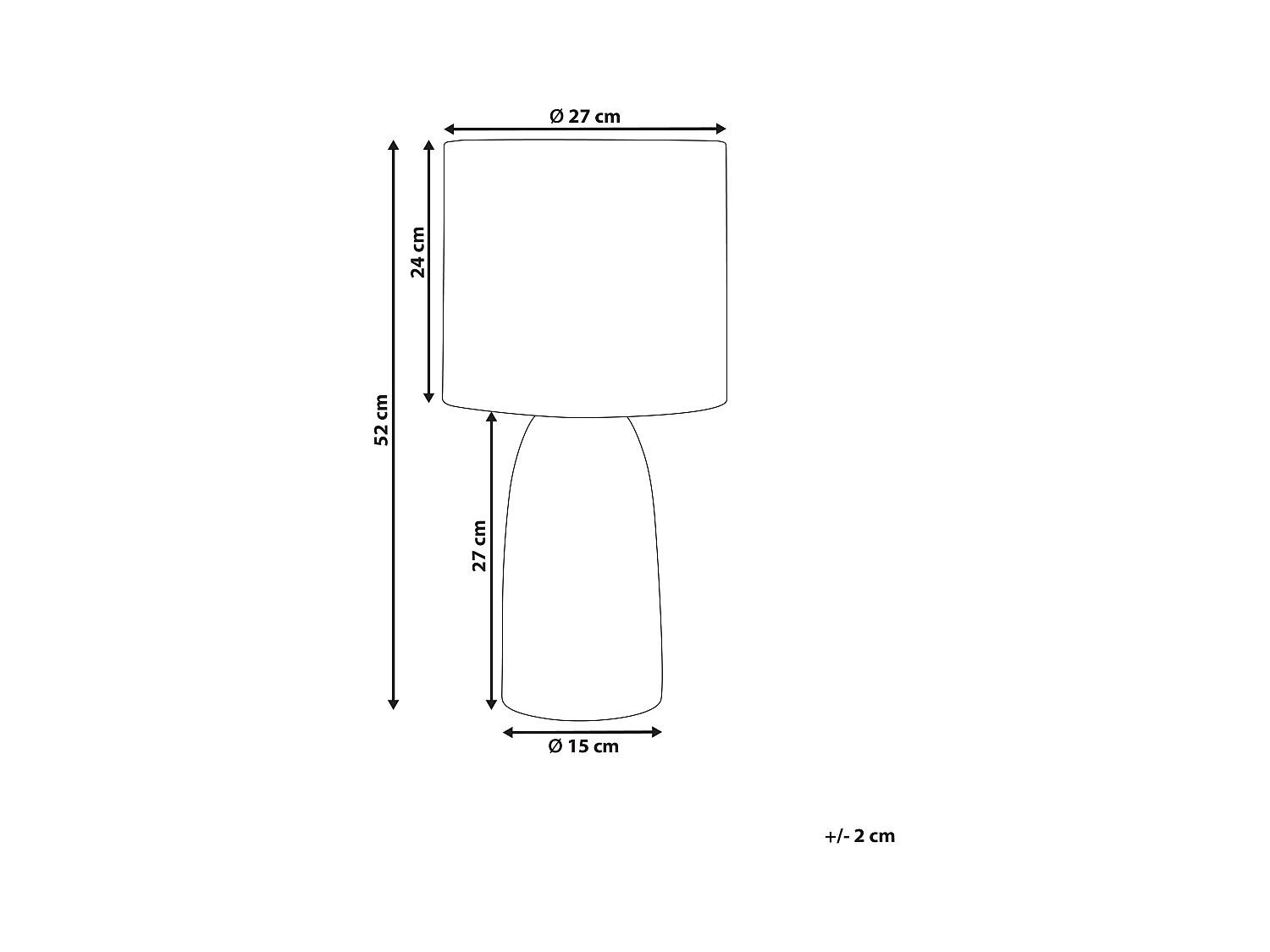 Lampe à poser BELIHUL Céramique Blanc cassé