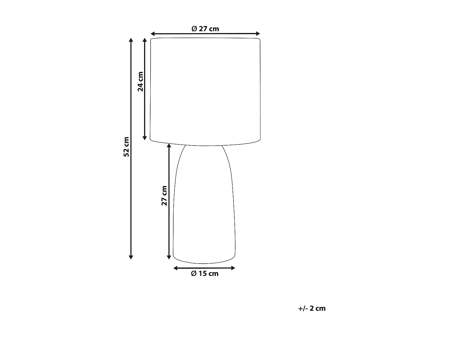 Lampe à poser BELIHUL Céramique Blanc cassé