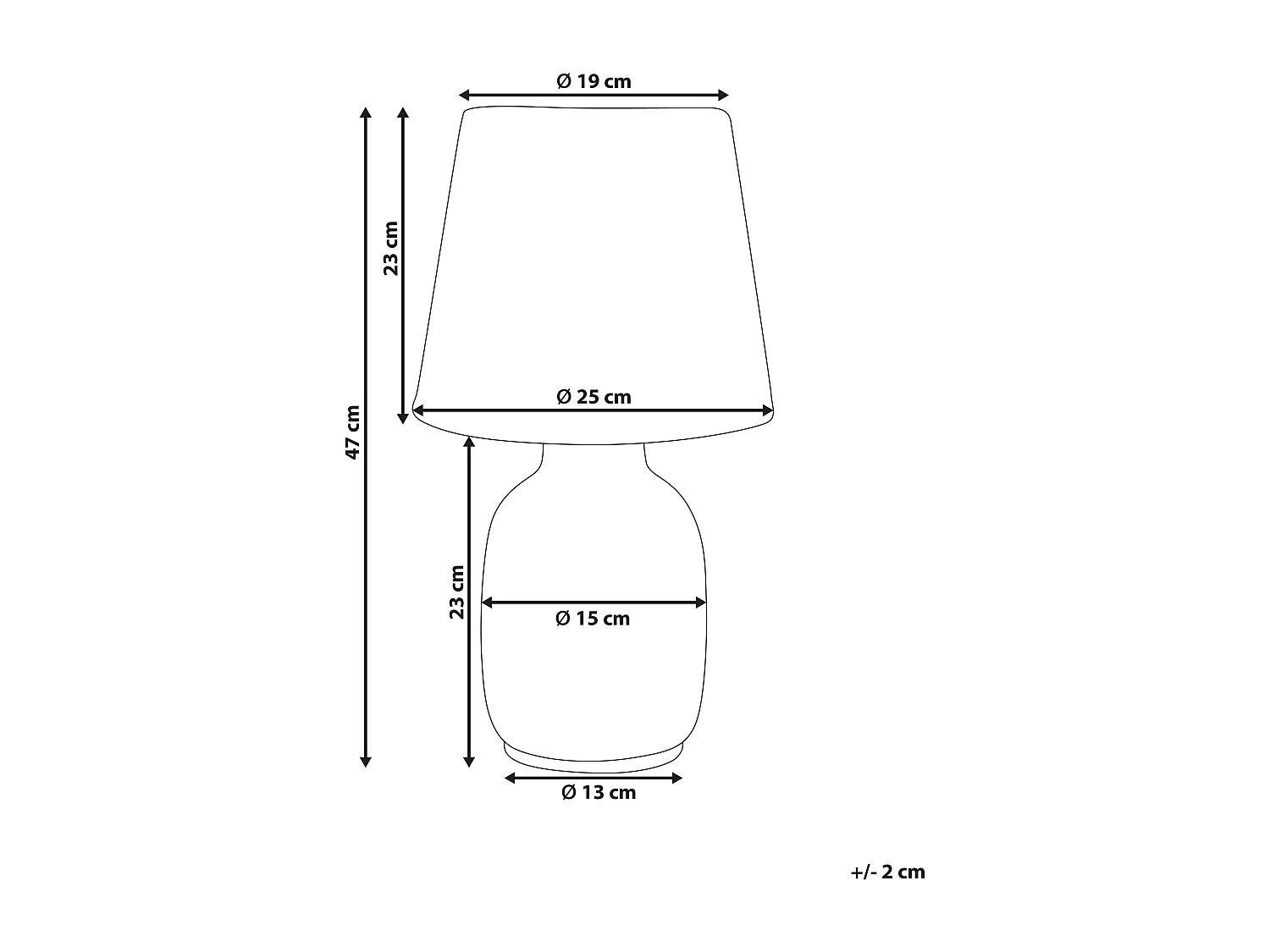 Lampe à poser BARTANG Céramique Blanc