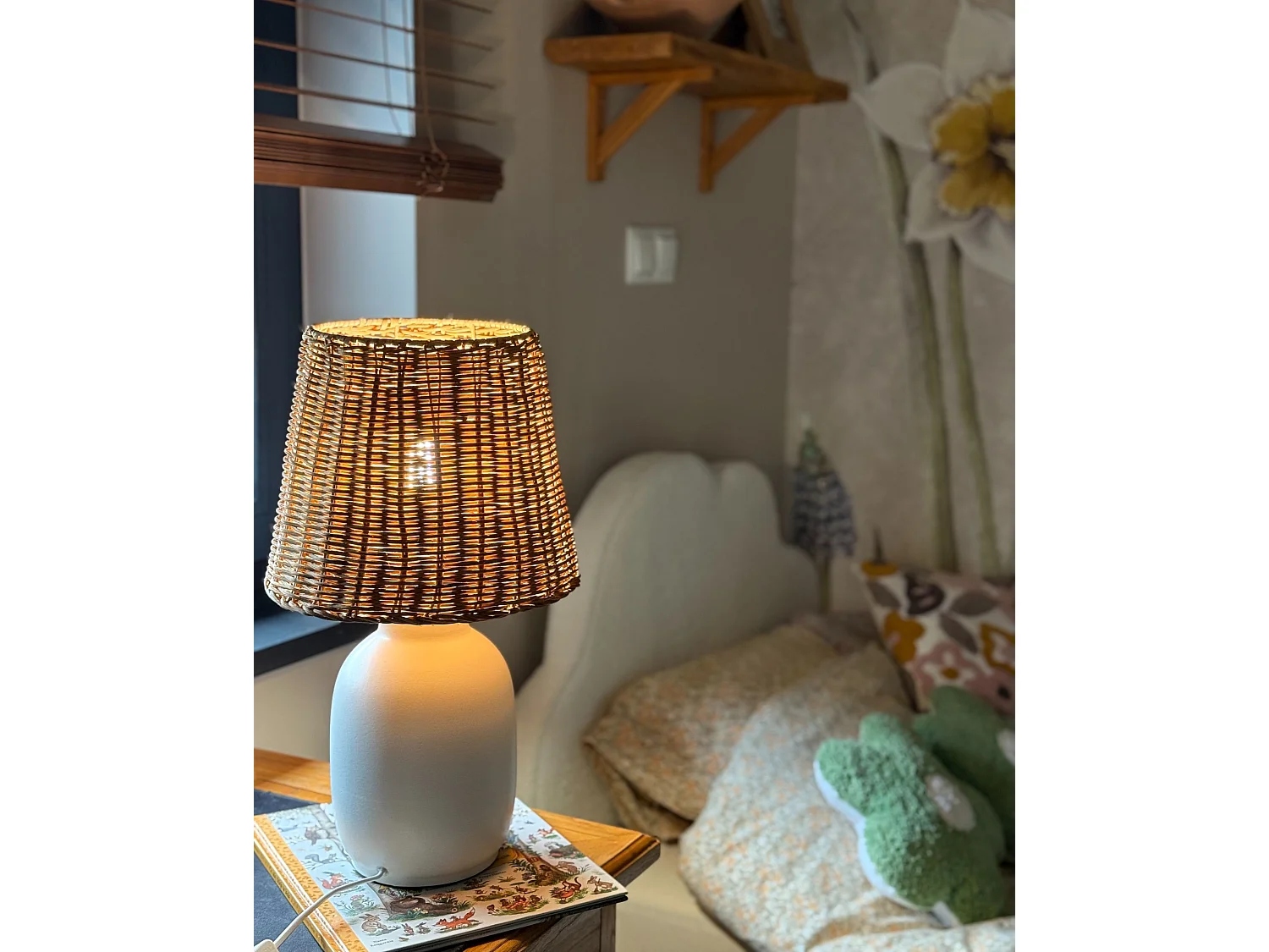 Lampe à poser BARTANG Céramique Blanc