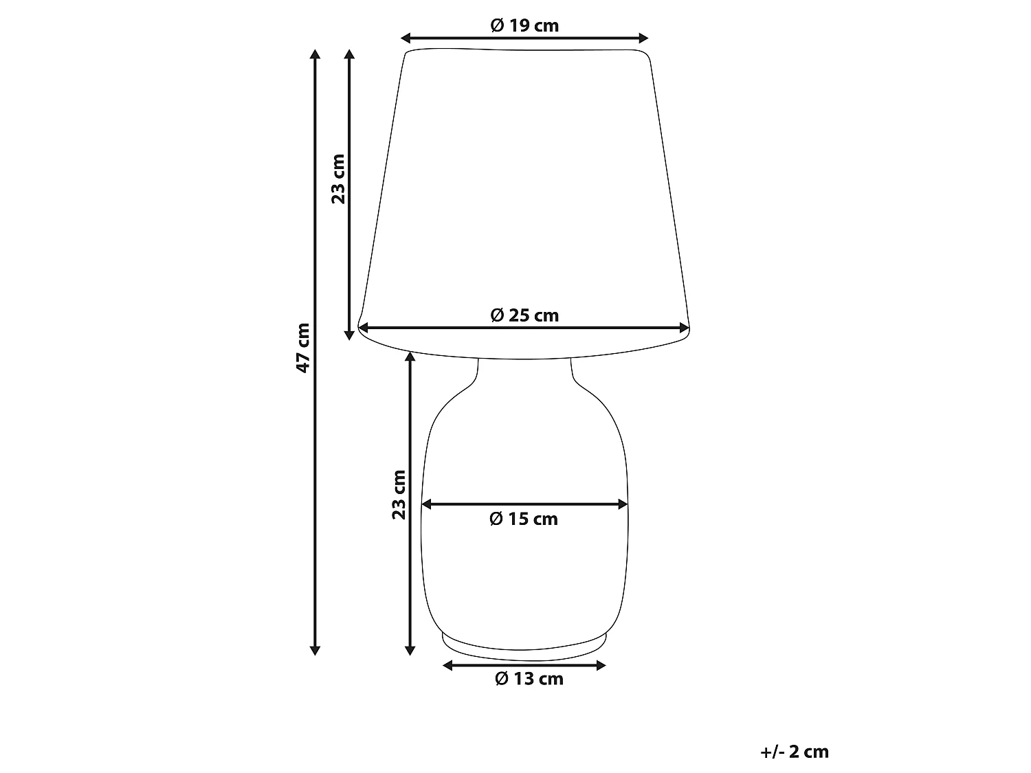 Table Lamp BARTANG Ceramic White