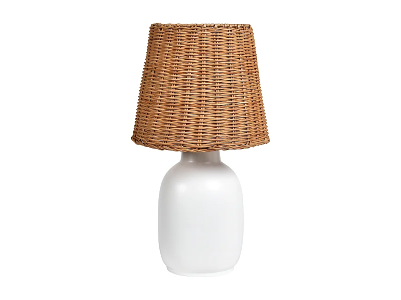 Lampe à poser BARTANG Céramique Blanc